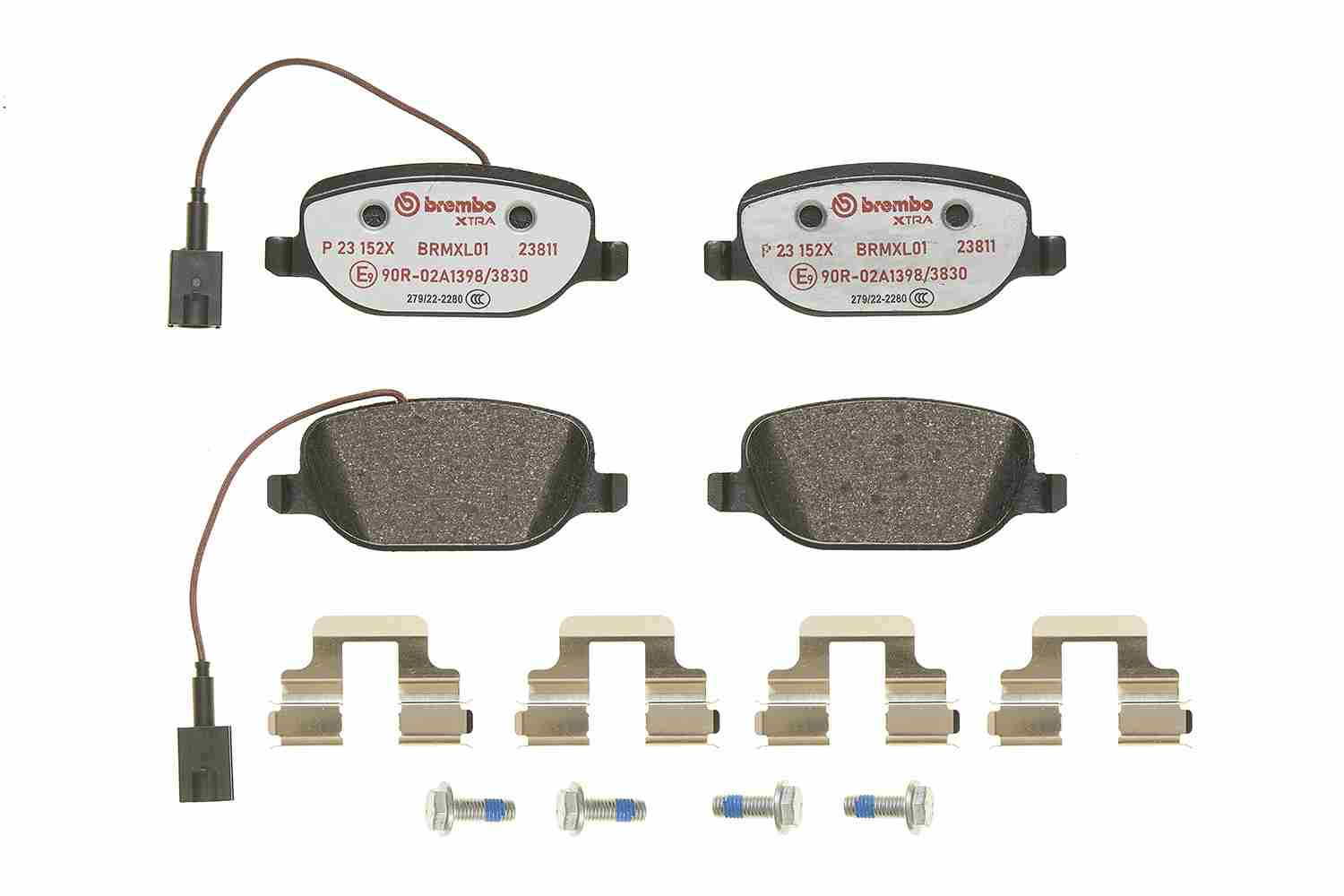 BREMBO Bremsbelagsatz, Scheibenbremse