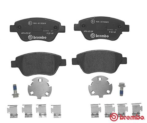 BREMBO Bremsbelagsatz, Scheibenbremse