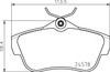 BREMBO Bremsbelagsatz, Scheibenbremse