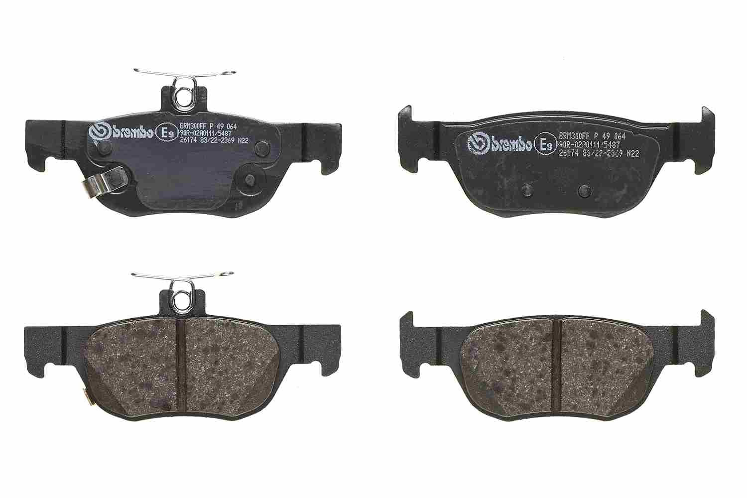 BREMBO Bremsbelagsatz, Scheibenbremse