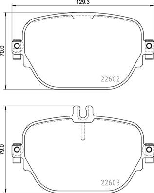 BREMBO Bremsbelagsatz, Scheibenbremse