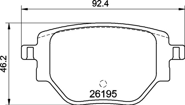 BREMBO Bremsbelagsatz, Scheibenbremse