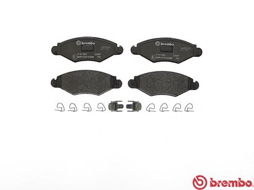 BREMBO Bremsbelagsatz, Scheibenbremse