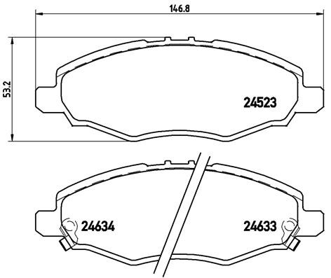 BREMBO Bremsbelagsatz, Scheibenbremse