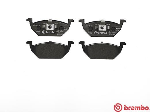 BREMBO Bremsbelagsatz, Scheibenbremse