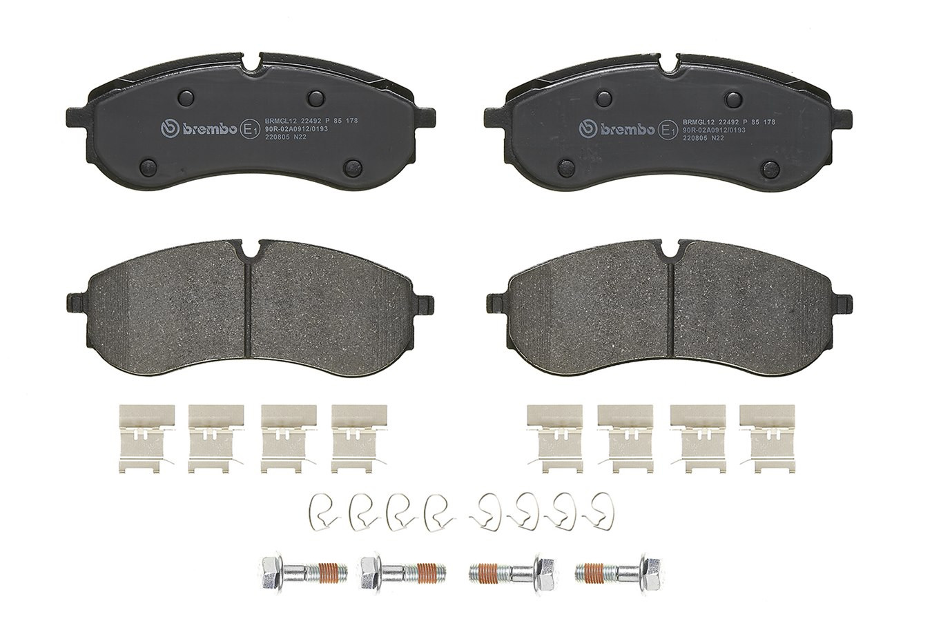 BREMBO Bremsbelagsatz, Scheibenbremse