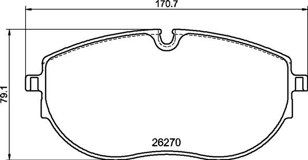 BREMBO Bremsbelagsatz, Scheibenbremse