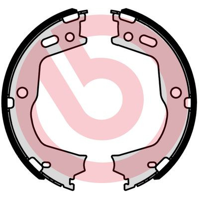 BREMBO Bremsbackensatz, Feststellbremse