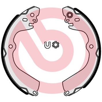 BREMBO Bremsbackensatz