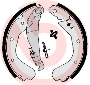 BREMBO Bremsbackensatz