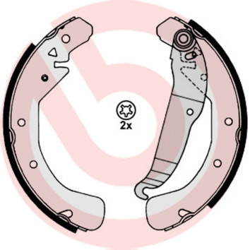 BREMBO Bremsbackensatz