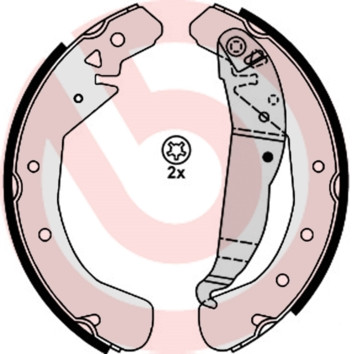 BREMBO Bremsbackensatz