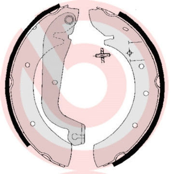 BREMBO Bremsbackensatz