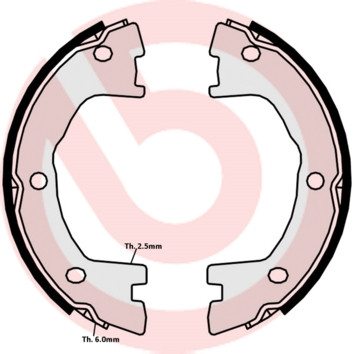 BREMBO Bremsbackensatz, Feststellbremse