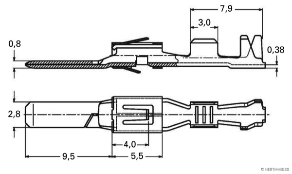 HERTH+BUSS ELPARTS Crimpverbinder