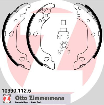 ZIMMERMANN Bremsbackensatz