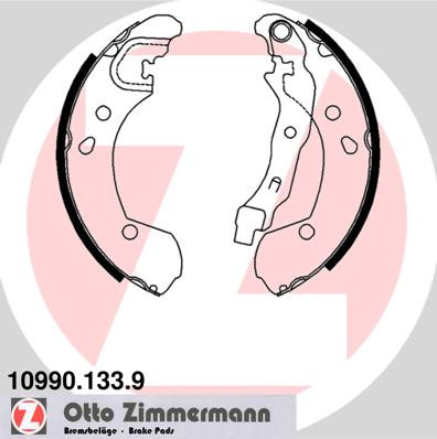 ZIMMERMANN Bremsbackensatz