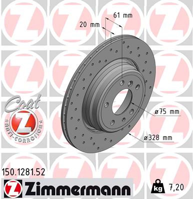 ZIMMERMANN Bremsscheibe