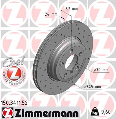 ZIMMERMANN Bremsscheibe