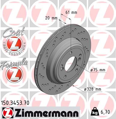 ZIMMERMANN Bremsscheibe