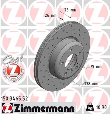 ZIMMERMANN Bremsscheibe
