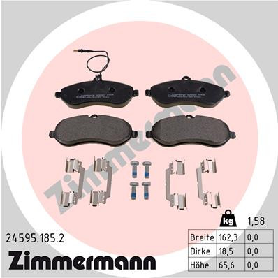 ZIMMERMANN Bremsbelagsatz, Scheibenbremse