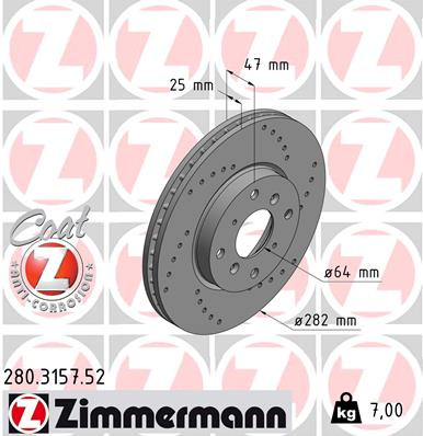 ZIMMERMANN Bremsscheibe