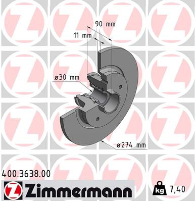 ZIMMERMANN Bremsscheibe