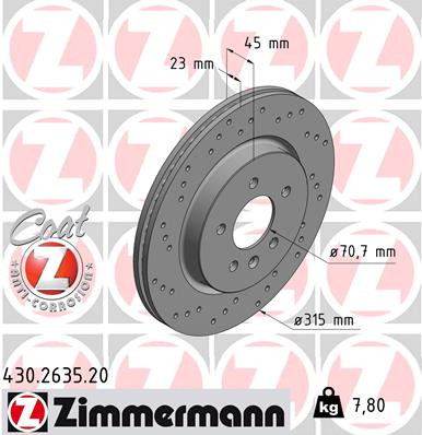 ZIMMERMANN Bremsscheibe