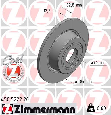 ZIMMERMANN Bremsscheibe