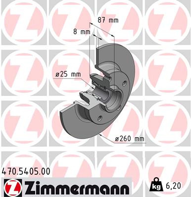 ZIMMERMANN Bremsscheibe
