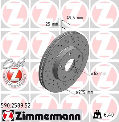 ZIMMERMANN Bremsscheibe