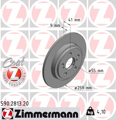 ZIMMERMANN Bremsscheibe