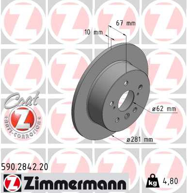 ZIMMERMANN Bremsscheibe