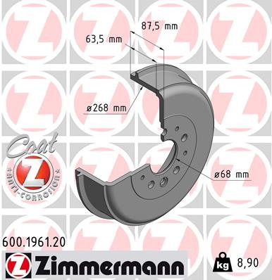 ZIMMERMANN Bremstrommel
