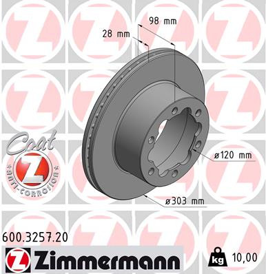 ZIMMERMANN Bremsscheibe