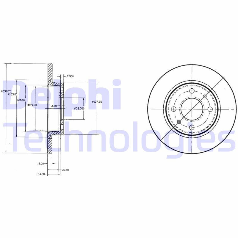 DELPHI Bremsscheibe