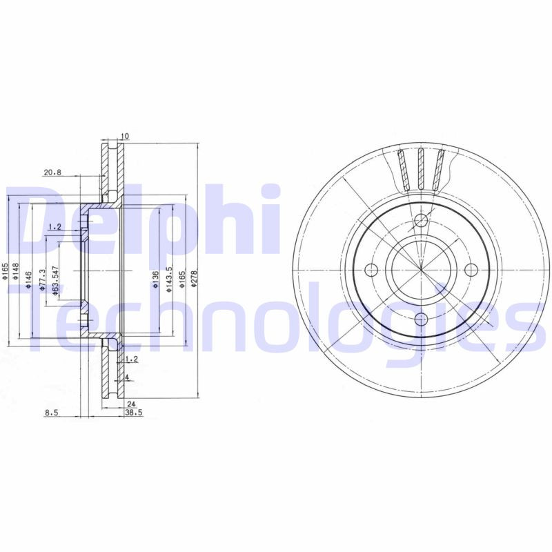 DELPHI Bremsscheibe