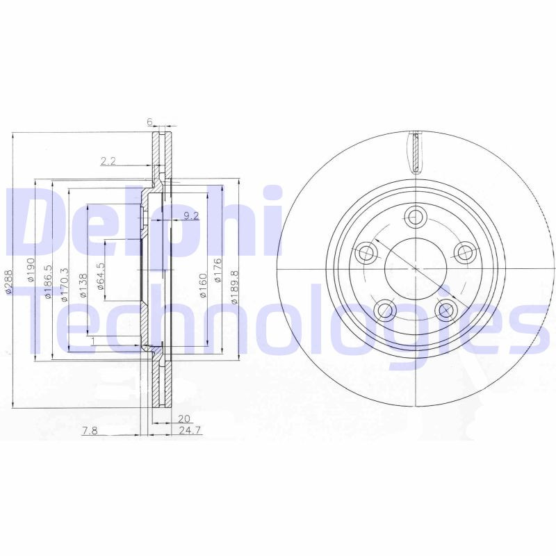 DELPHI Bremsscheibe