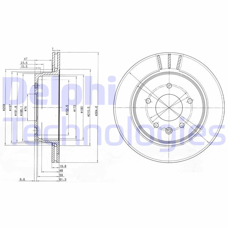 DELPHI Bremsscheibe