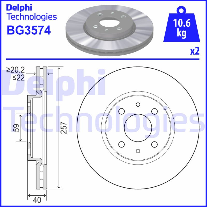 DELPHI Bremsscheibe