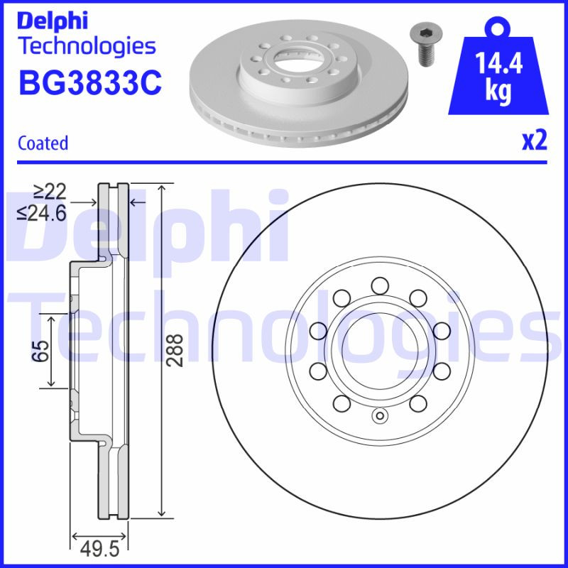DELPHI Bremsscheibe