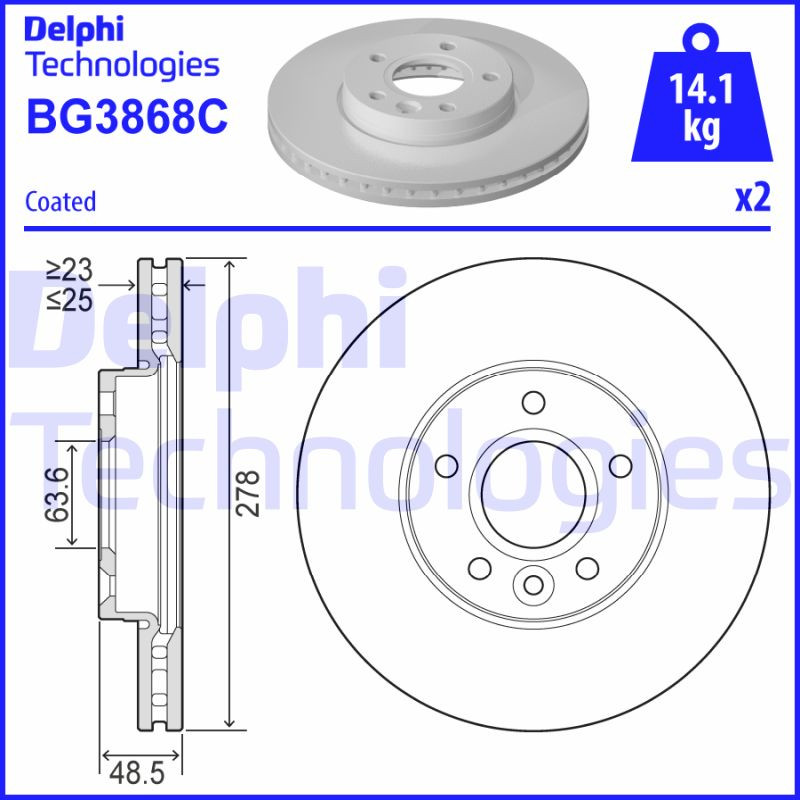 DELPHI Bremsscheibe