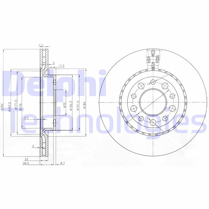 DELPHI Bremsscheibe