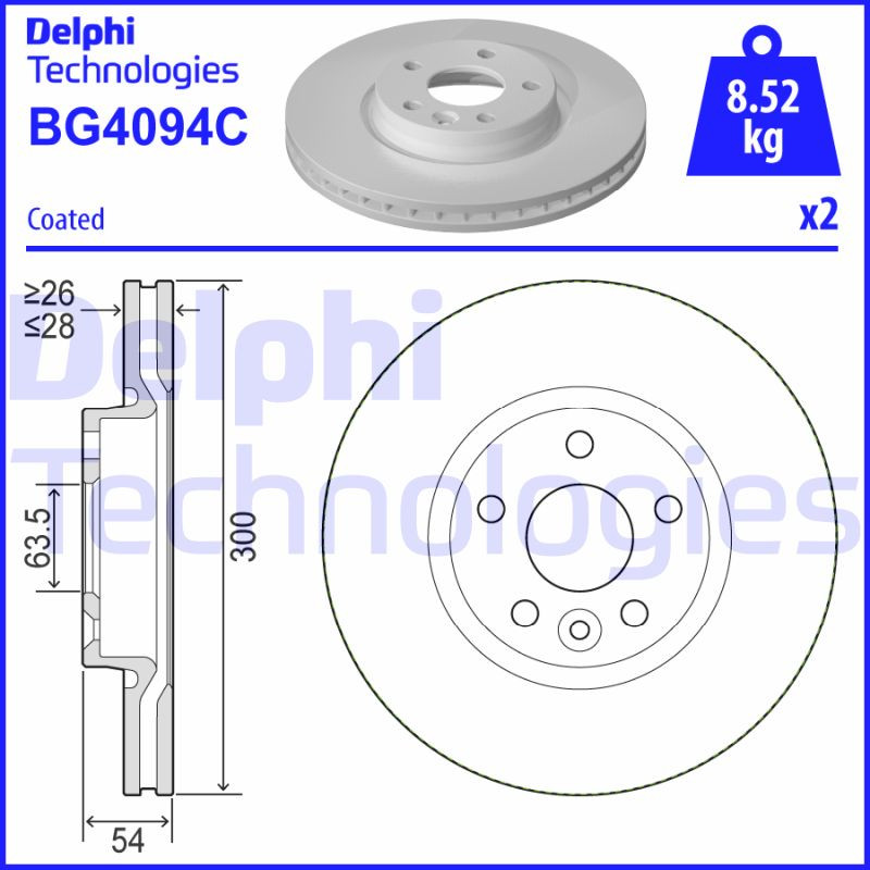 DELPHI Bremsscheibe