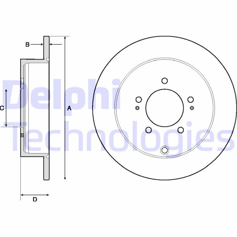 DELPHI Bremsscheibe DELPHI Bremsscheibe