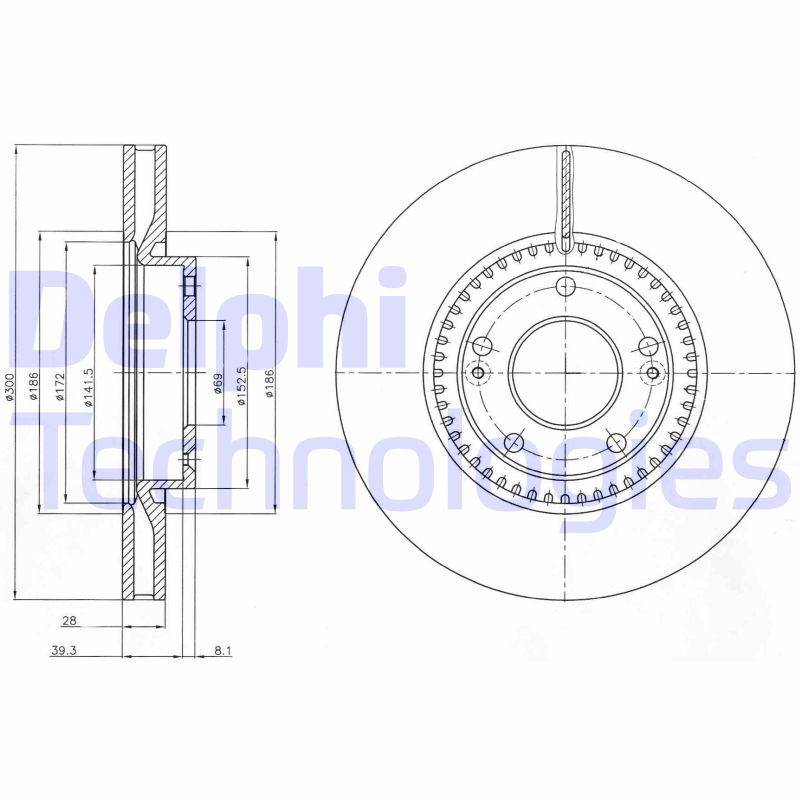 DELPHI Bremsscheibe