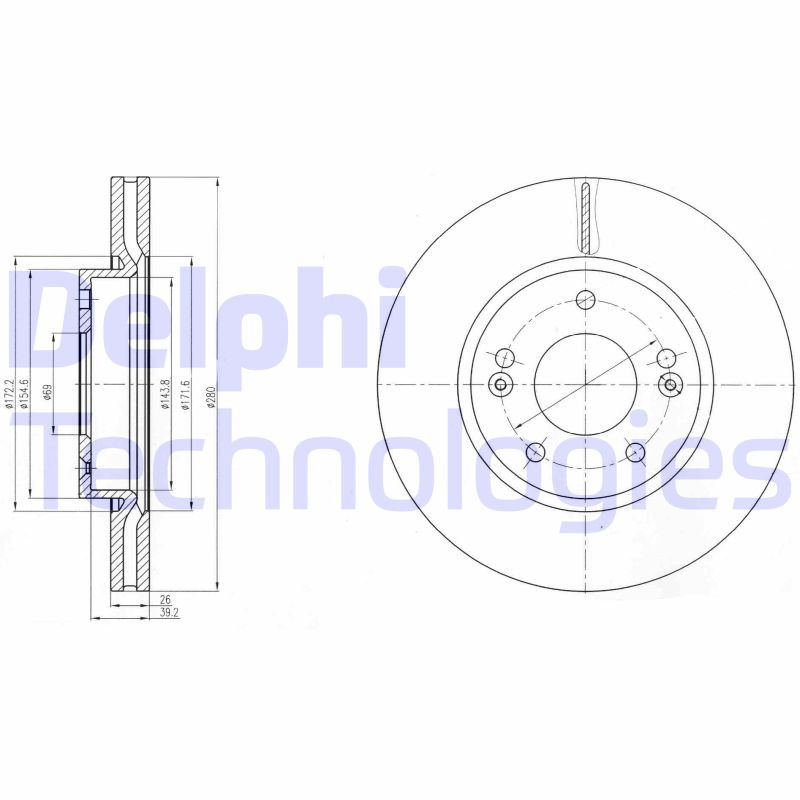 DELPHI Bremsscheibe