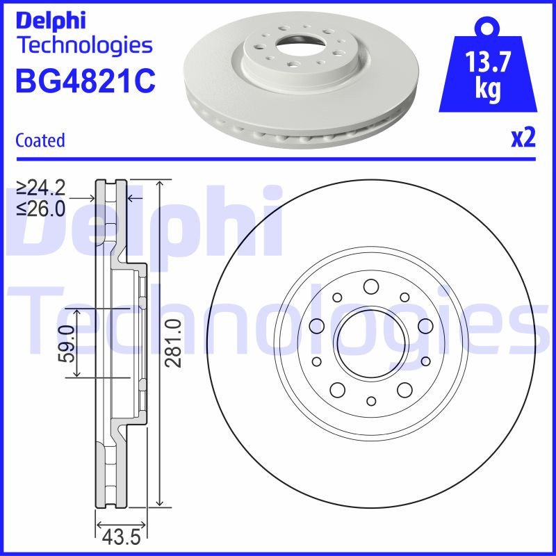 DELPHI Bremsscheibe