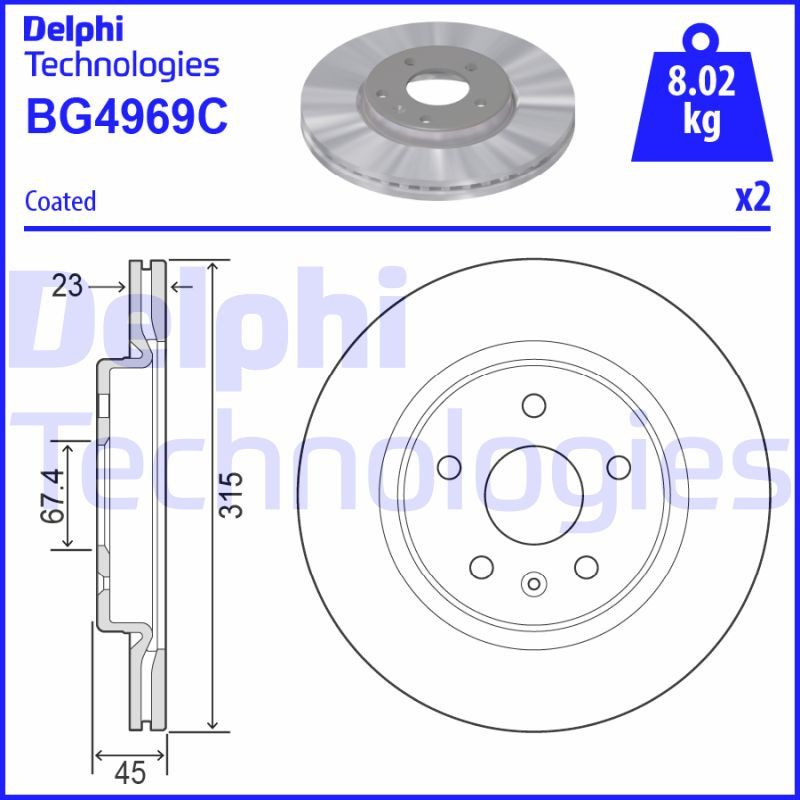 DELPHI Bremsscheibe